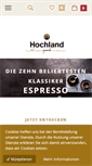 Mobile Screenshot of hochland-kaffee.de